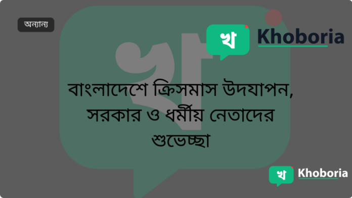বাংলাদেশে ক্রিসমাস উদযাপন, সরকার ও ধর্মীয় নেতাদের শুভেচ্ছা