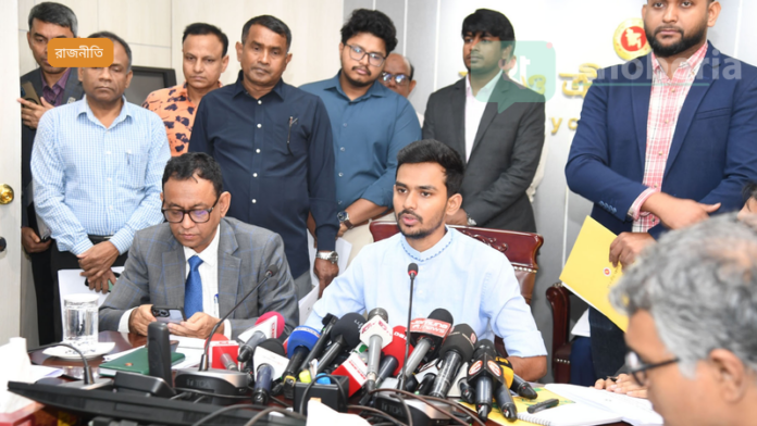 জাতীয় নাগরিক দলের মুখপাত্র আসিফ মাহমুদ কুমিল্লা বিভাগ ঘোষণার শর্ত প্রকাশ