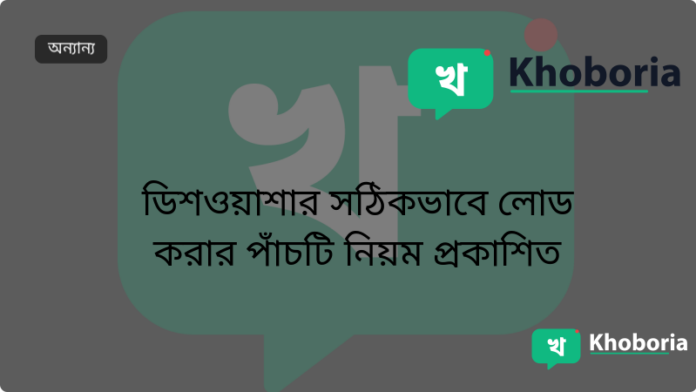 ডিশওয়াশার সঠিকভাবে লোড করার পাঁচটি নিয়ম প্রকাশিত